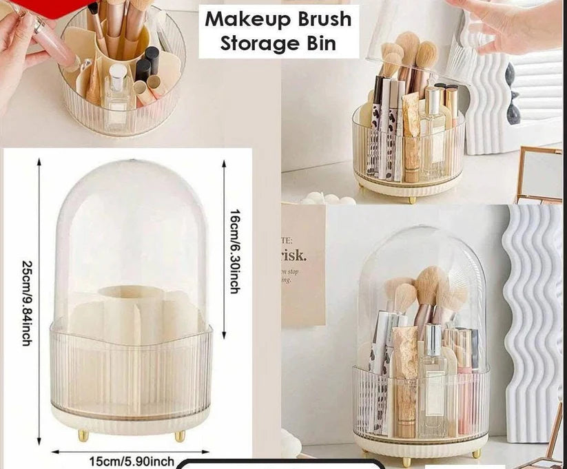 Reveah 360° Rotating Makeup Brush Organizer,