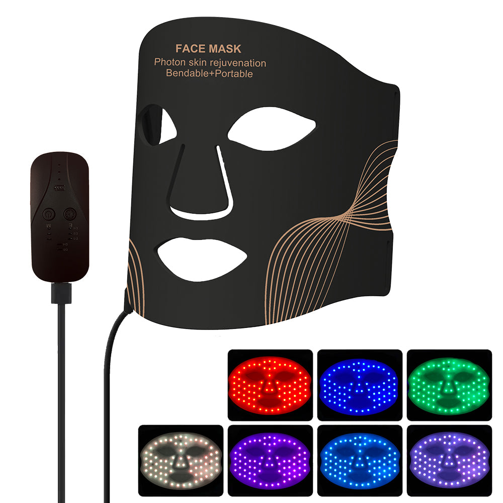 Reveah LED Therapy Mask 7-Color Light Therapy Mask for Clearer, Brighter-Looking Skin